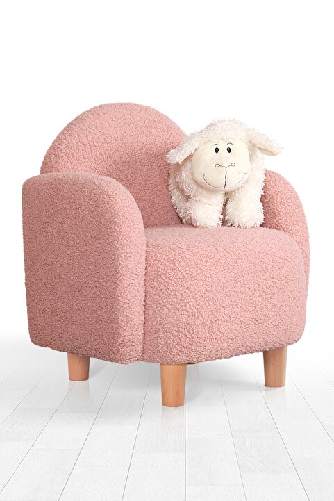 Lorence Home Moylo Teddy Çocuk Koltuğu Pembe