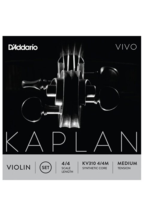 D'Addario D'addario Kaplan Vivo Kv310 4/4h Violin Set, Heavy Tension Takım Tel Keman Teli