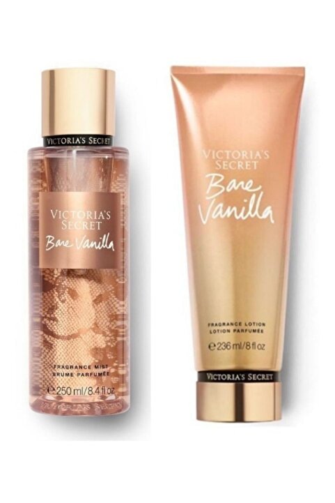 Victoria's Secret Bare Vanilla New Collection Vücut Sprey,vücut Losyonu 2 Li Set