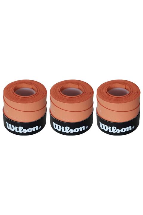 Wilson Turuncu Comfort Bowl O'grips 3 Adet Grip Tenis Raketi Gribi Kiremit Renkli Tenis Gribi