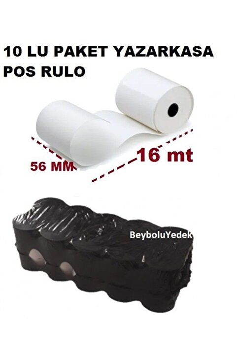 Beko Yazar Kasa Pos Rulo , Yeni Nesil Yazarkasa Pos Rulosu 56 Mm X 16 M - 10 Lu