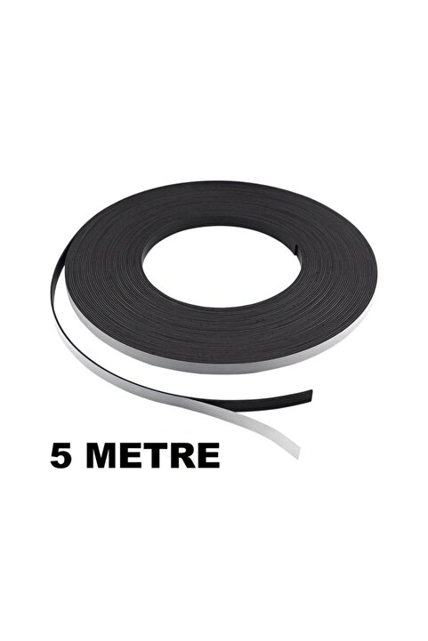 Genel Markalar 5 Metre Şerit Magnet Mıknatıs - Arkası Yapışkanlı Çıkartmalı(5 Metre)