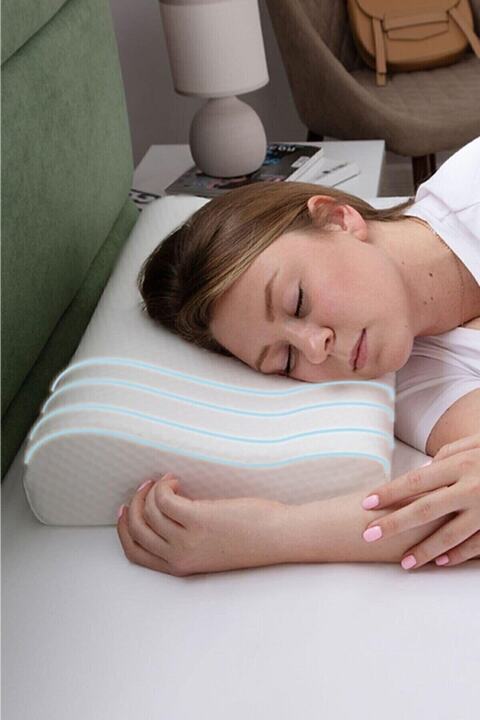 ipekbazaar Ortopedik Visco Boyun Destekli Ergonomik Boyun Yastığı Için Yastık 35*50*10