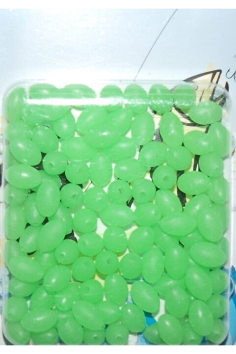 SASA Fosforlu Oval Yumuşak Boncuk 100 Lü Paket 5x8 Mm