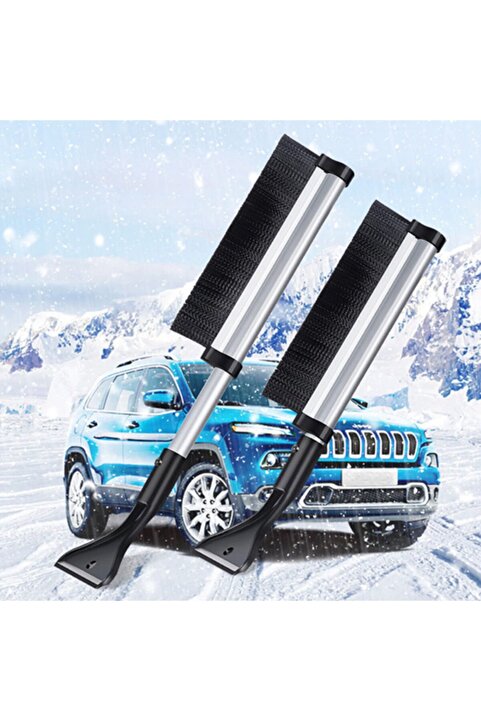 Ally Mobile ALLY 65CM Oto Araç Buz kazıyıcı fırça Kar Temizleme Fırçası-SİYAH Uyumlu