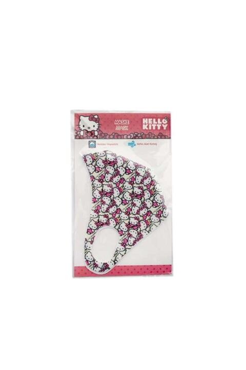 Ukbe Collection Hello Kitty Lisanslı Figürlü Beyaz Maske