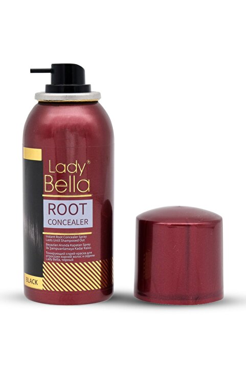 Lady Bella Saç Dipleri Için Kapatıcı Sprey Siyah Saçlar Için Black 100 ml
