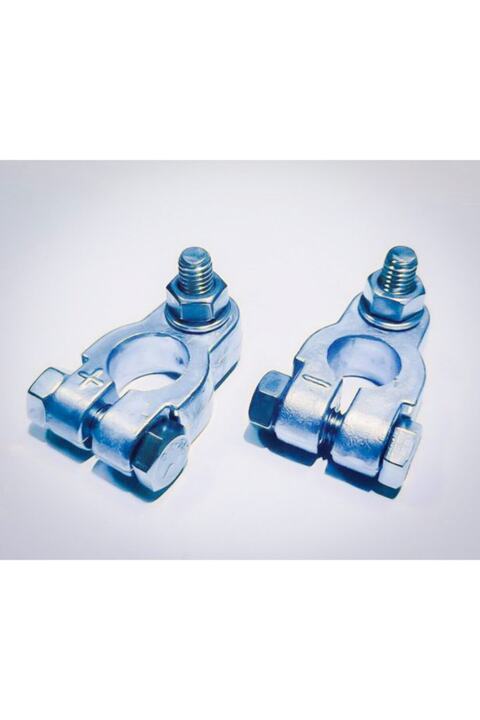 YM Kurşun Kutup Başı Takım ( ) (-) 8mm Krom Civata Marin Akü Kutupbaşı