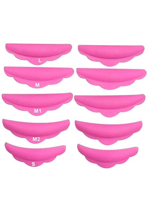 Beauty Silikon Kirpik Lifting Pedleri / Kokusuz Kirpik Perma Pedleri 10 Adet Pembe