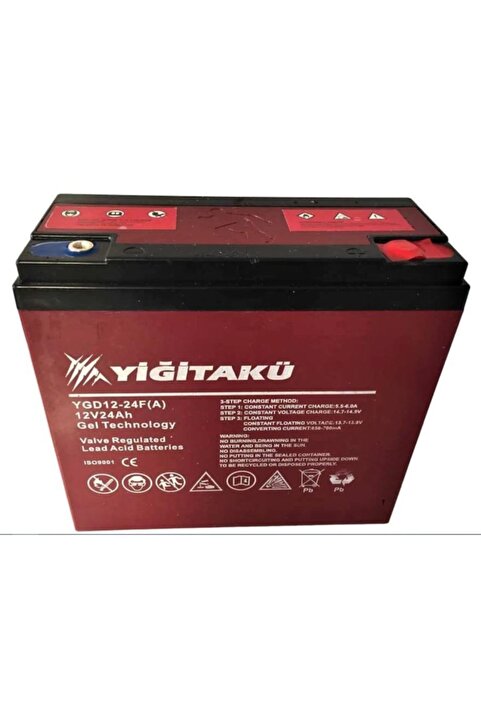 Yiğit Akü 12v 20ah-amper 24ah , 6dzm20 Jel 12v 22ah- 24 Ah 2026 üretim