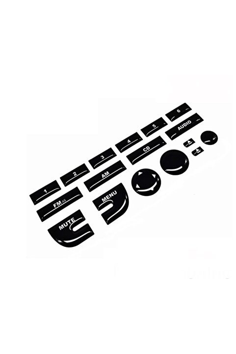 Genel Markalar Linea Punto Fiorino  Uyumlu  Nemo Bipper Teyp Tuşu Piano Black Kaplama