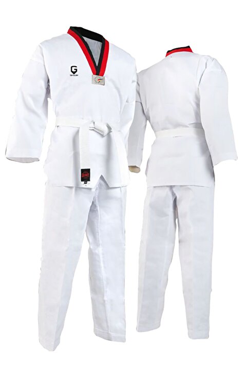 TOP GLORY Fitilli Pum Yaka Taekwondo Elbisesi Dobok