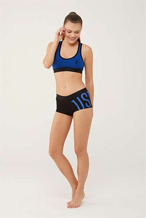 U.S. Polo Assn. U.s Polo Assn. 66269 Kadın Spor Büstiyer Şort Takım-sax