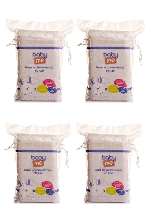 Baby Me Bebek Temizleme Pamuğu 4 Lü Paket
