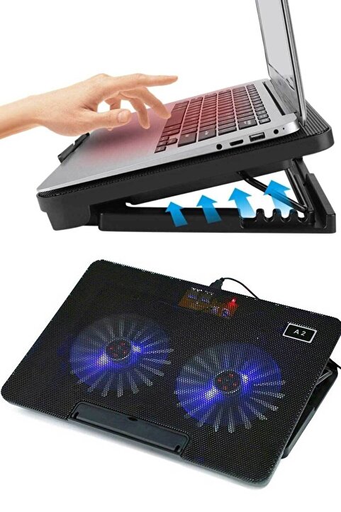 Favors Çift Fanlı Üç Kademe Ayarlanabilir 17'' Laptop Soğutucu Fan
