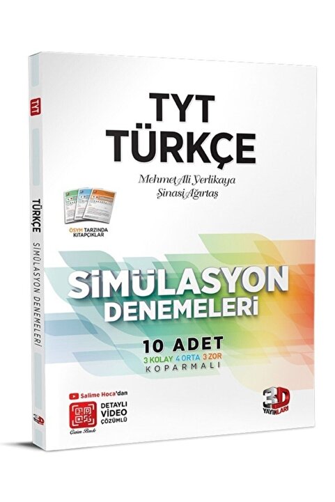 3D Yayınları TYT Türkçe Simülasyon Denemeleri