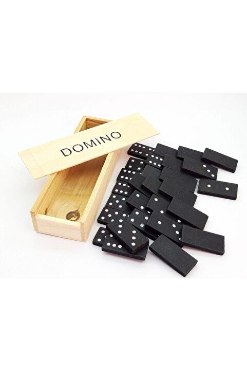 Trendyıldızı Mini Ahşap Kutulu Domino Taşı Oyun Seti