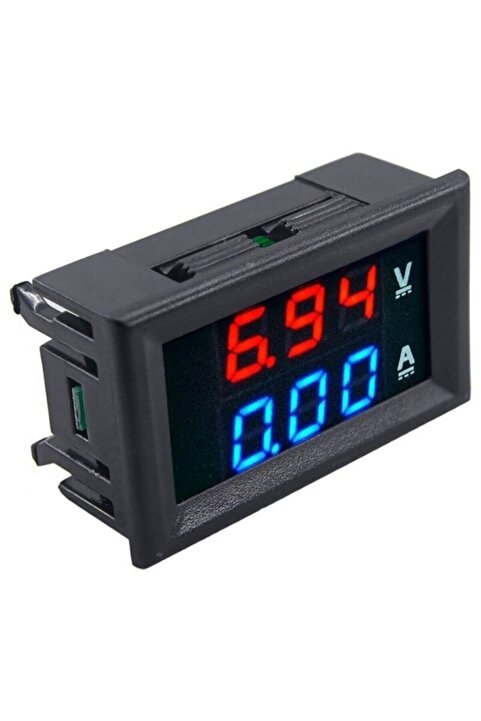 Temiz Pazar Dijital Volt Akım Ölçer Dc 0-100v 10a Ampermetre Voltmetre