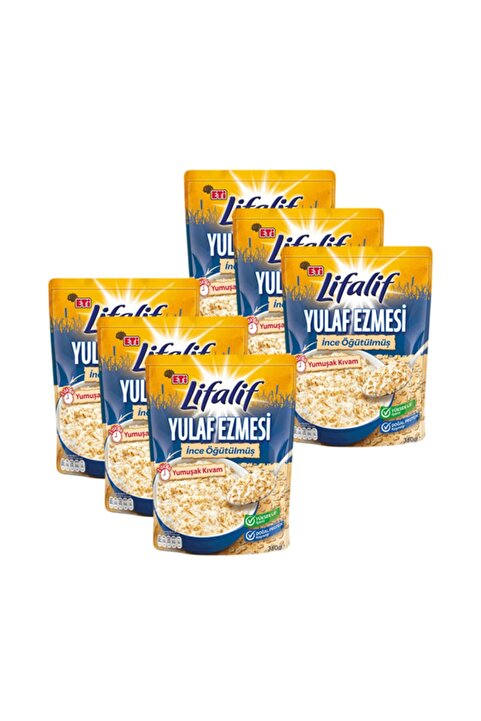 Eti Lifalif Ince Öğütülmüş Yulaf Ezmesi 350 Gr X 6 Adet