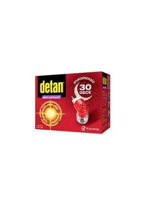 Detan Süper Elektrolikit Sivrisineksiz 30 Gece 1 Cihaz ve Şişe
