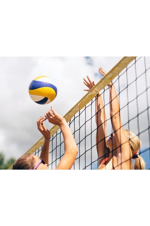 Attiba Voleybol Filesi. 9.5 Metre Renkli. Standart Outdoor Voleybol Filesi..2.5 Mm Kalın Naylon Ip.