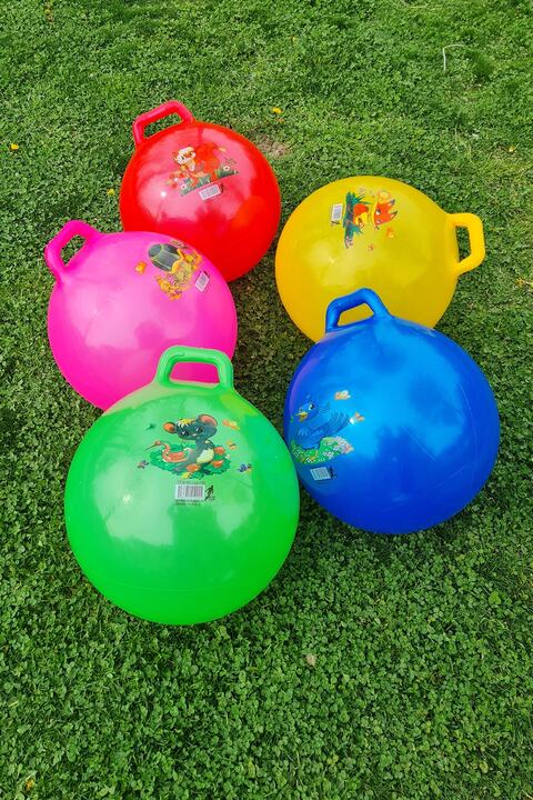 okacih Zıp Zıp Kanguru Zıplama Plates Topu Çocuk Plates Topu 100 Cm Çap 40 Cm Yüksek Karışık Renk Gönderilr