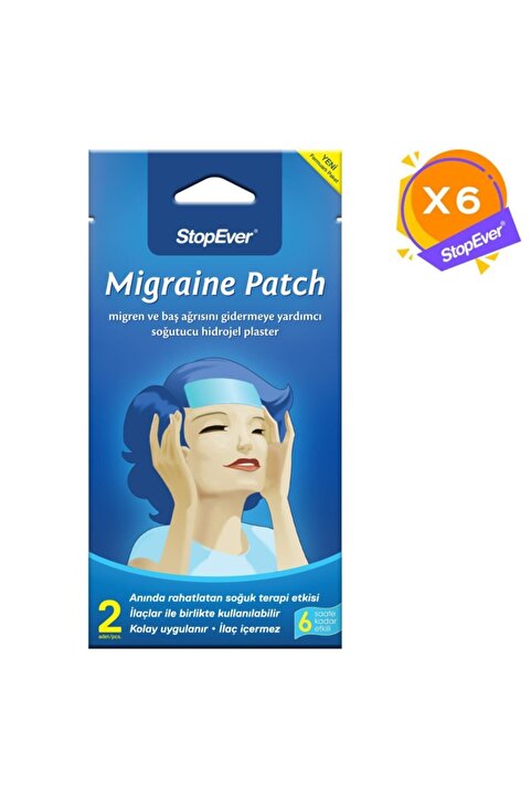StopEver Patch – Soğutucu Hidrojel Plaster, 6'lı Paket | (6X2)