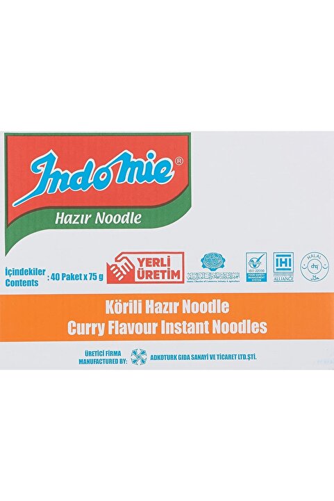 Indomie Paket Körili Noodle 75gr Koli 40'lı