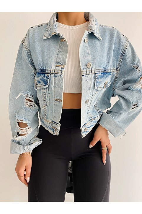 Ekim Store Crop Kot Ceket