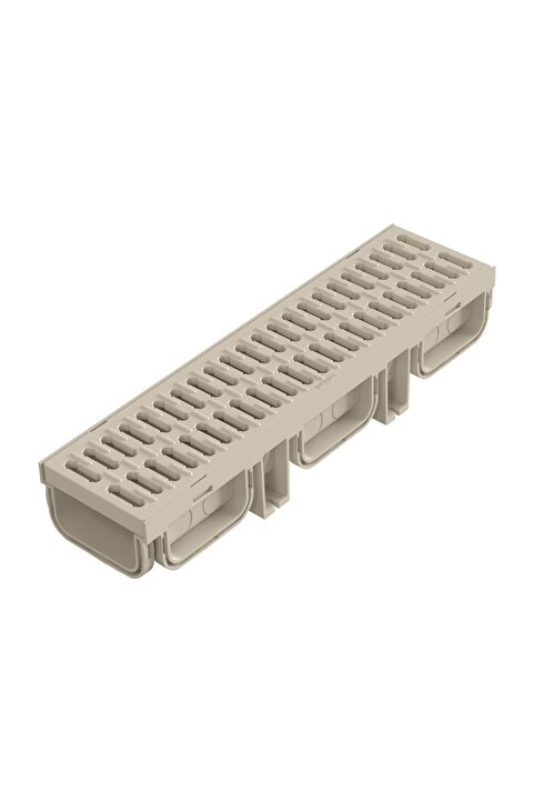 LUX WARES 130x95x500mm Drenaj Kanalı / Plastik Izgara Oluk Tapa