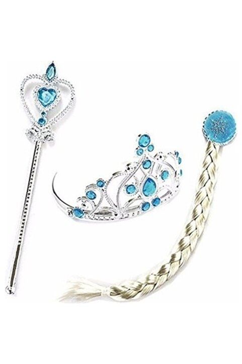 Happyland Elsa Saç Taç Asa 3' Lü Set