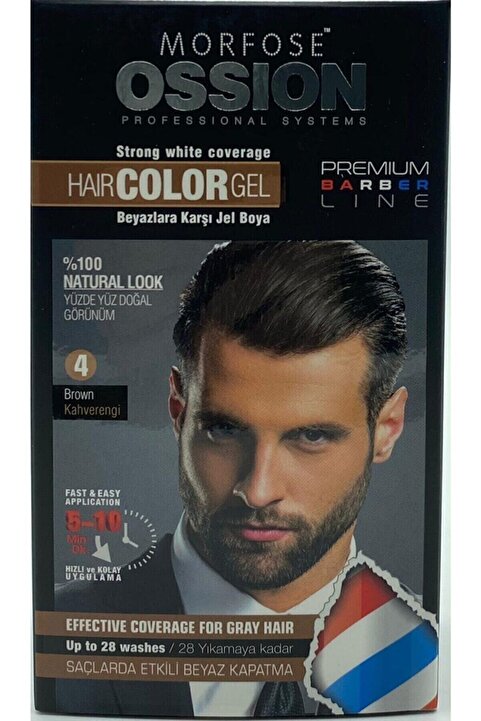 Ossion Men Saç Boyası No 4 Kahverengi