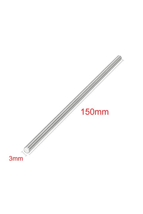 Genel Markalar 3mm X 150mm Metal Mil Çelik Çubuk Aks Oyuncak Rc Araba Robot