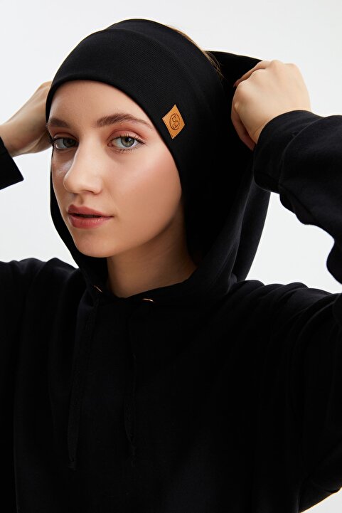 Butikgiz Kadın Pamuklu Termal, Kaymaz, Terletmez, Ultra Hafif, Spor Saç Bandı Bandana Buff