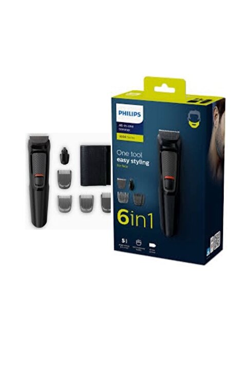 Philips Traş Makinası Islak Kuru 6+1 Başlık -saç-sakal- Vucüt - Kablosuz Kullanım- Delux 2022 Seri