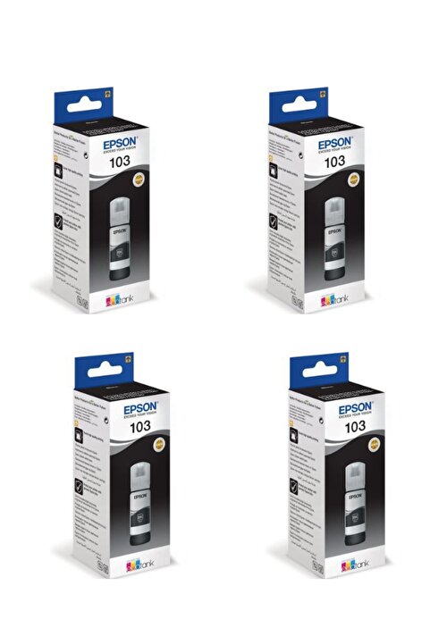 Epson Orjinal 4'lü Siyah Mürekkep