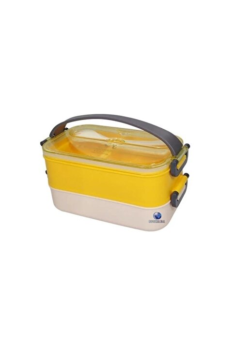 Vagonlife Çelik Lunch Box 1400 Ml VGN-462 - KREM/SARI