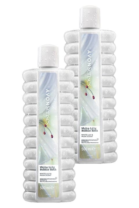 Avon White Lily Zambak Banyo Köpüğü 500 Ml. İkili Set