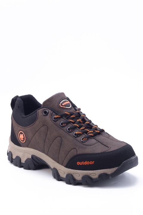 eformoda by emre yılmaz Kahverengi Kışlık Dayanıklı Bağcıklı Unisex Outdoor Bot Ayakkabı 4054