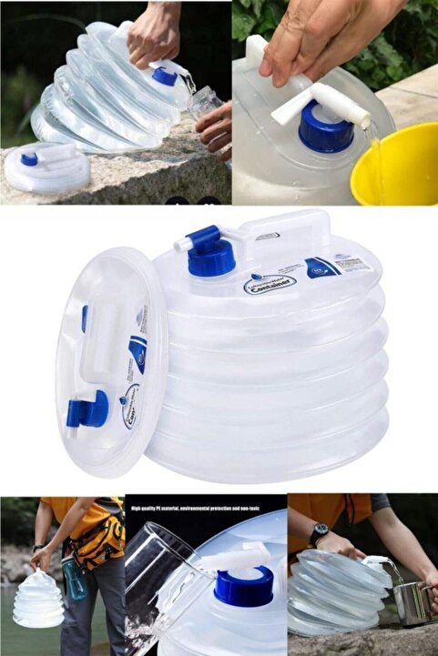 Kenpool 10 Litre Katlanabilir Akordiyon Damacana Şişe Tankı Su Bidonu