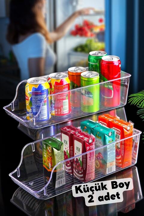 Nandy Home Çok Amaçlı Içecek, Buzdolabı & Dolap Içi Düzenleyici Küçük Boy 2 Adet