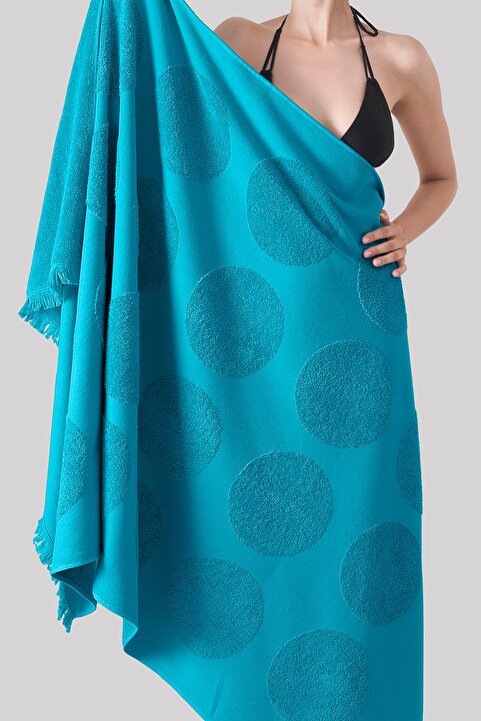 COTTONMANIA Voe Deep - Yeni Yaz Trendi 100 X 180 Cm. Premium Plaj Havlusu