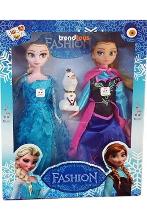 SUDEN Karlar Ülkesi Frozen Elsa Ve Anna Olaflı 3'lü Set Şarkı Söyleyen