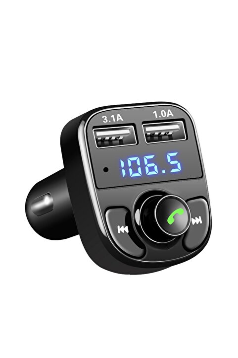 Deppo Trend Araç Fm Transmitter 5.0 Bluetooth Araç Kiti Usb Mp3 Sd Kart Flash Için Uygun Çakmaklık Girişli