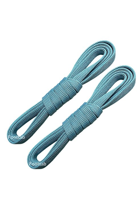 Foottab Ayakkabı Bağcığı 120 Cm Yassı Converse Bağcık Spor Ayakkabı Bağı Ipi-turkuaz