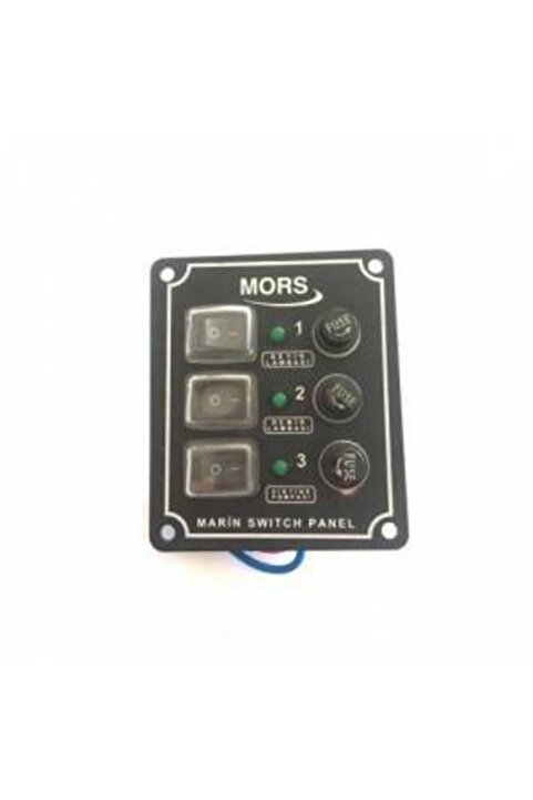 Genel Markalar Izoleli Elektrik Switch Panelleri (dikey) 3lü Siyah