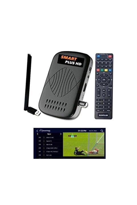 Sunplus Full Paket Hediye Yayın - Ip.tv - Full Hd Uydu Alıcısı - Çanaksız / Kablosuz Uydu Alıcısı