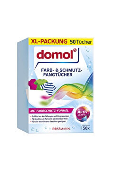 Domol Renk Ayırıcı Mendil Çamaşır Makinesi Için 50li
