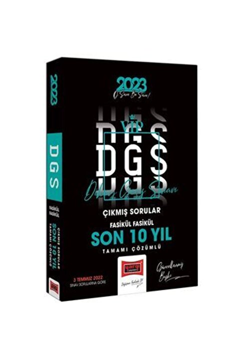 Yargı Yayınları 2023 Dgs Son 10 Yıl Tamamı Çözümlü Fasikül Fasikül Çıkmış Sınav Soruları - Yargı Yayınları