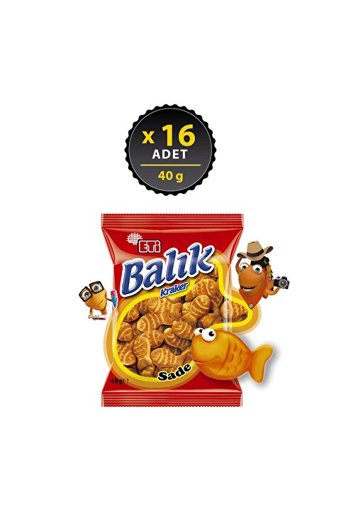 Eti Balık Kraker 40 g x 16 Adet